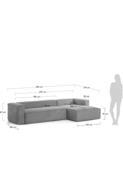 Jotex Sohvat^BLOK Sohva, 3:n Istuttava - Divaaniosa Oikealla