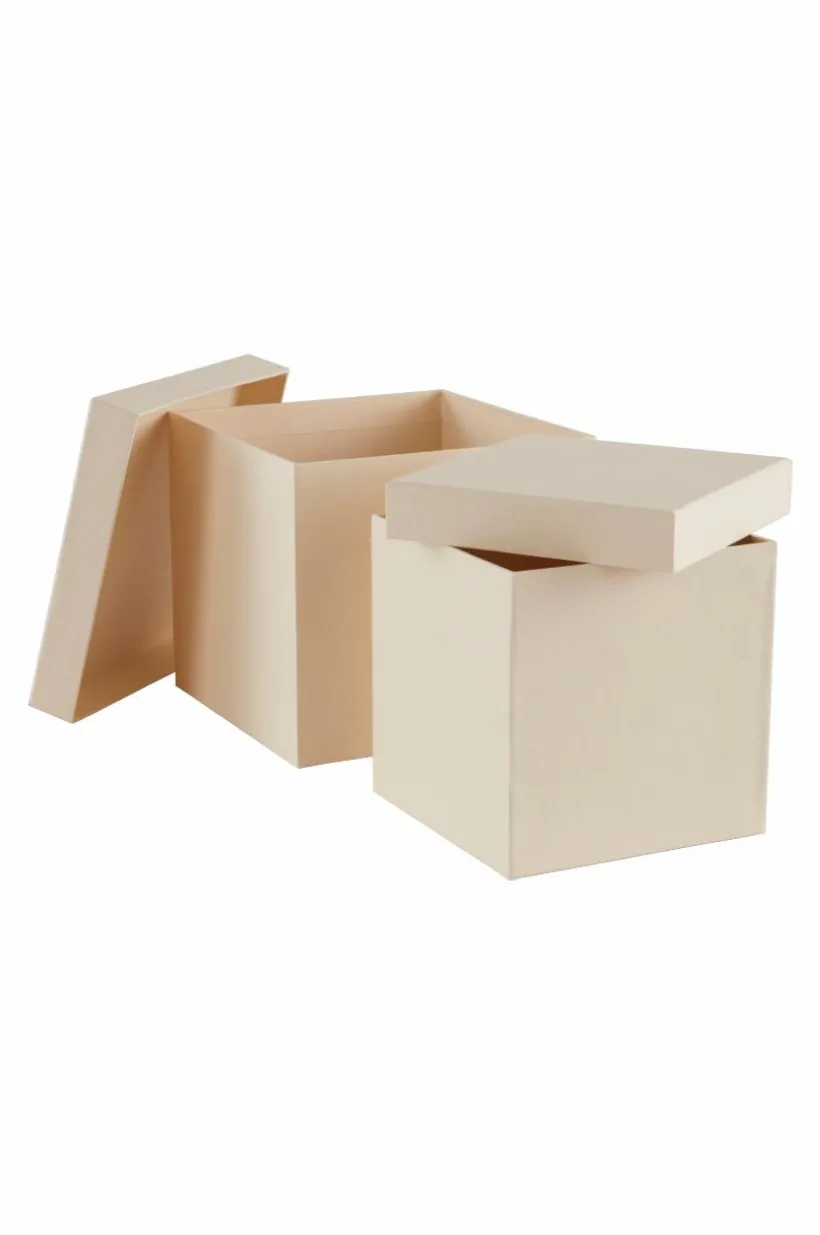 Jotex Säilytys|Lasten Sisustusesineet^BOXAS Pahvilaatikot, 2/pakk. - Kierrätettyä Materiaalia