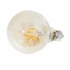 Jotex Valonlähteet^Filamenttikoristelamppu LED, Himmennettävä Pallolamppu, E27, 4 W, Halkaisija 125 Mm, Meripihka