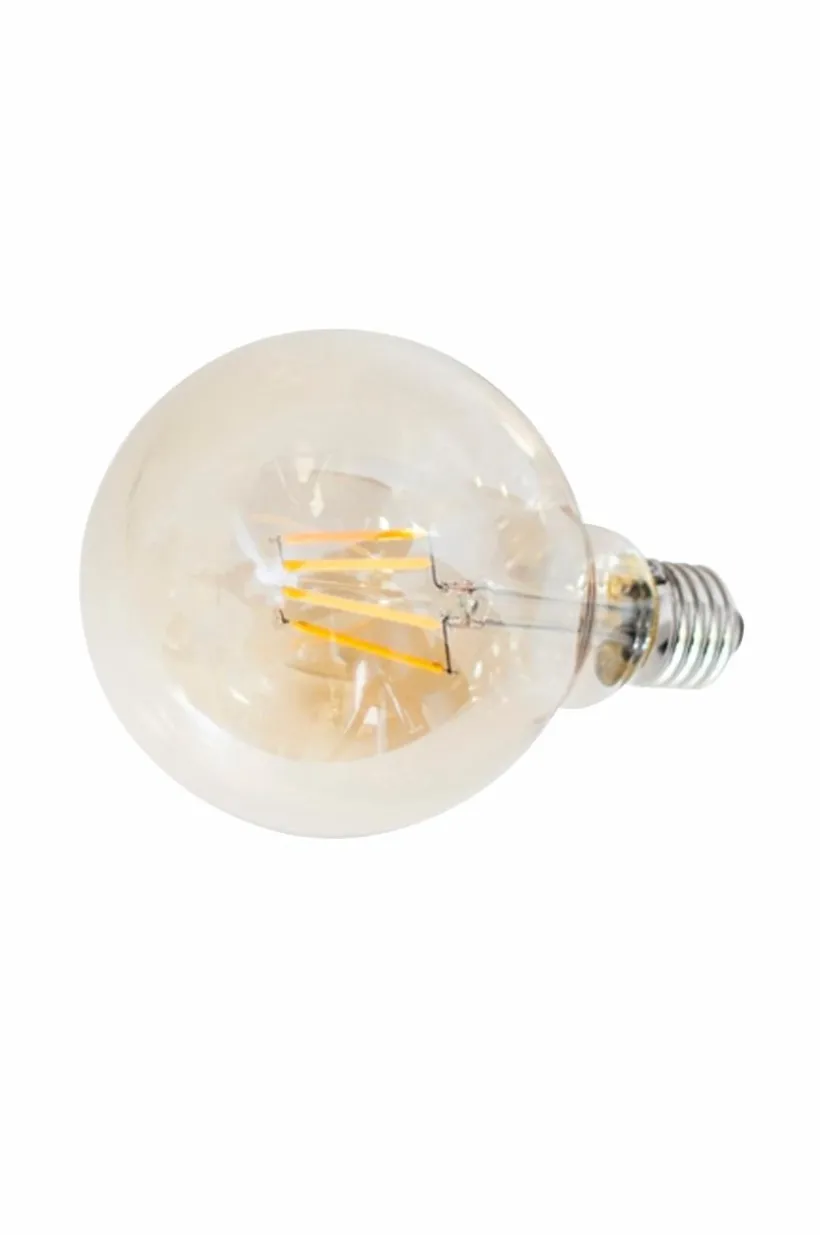 Jotex Valonlähteet^Filamenttikoristelamppu LED, Himmennettävä Pallolamppu, E27, 4 W, Halkaisija 125 Mm, Meripihka