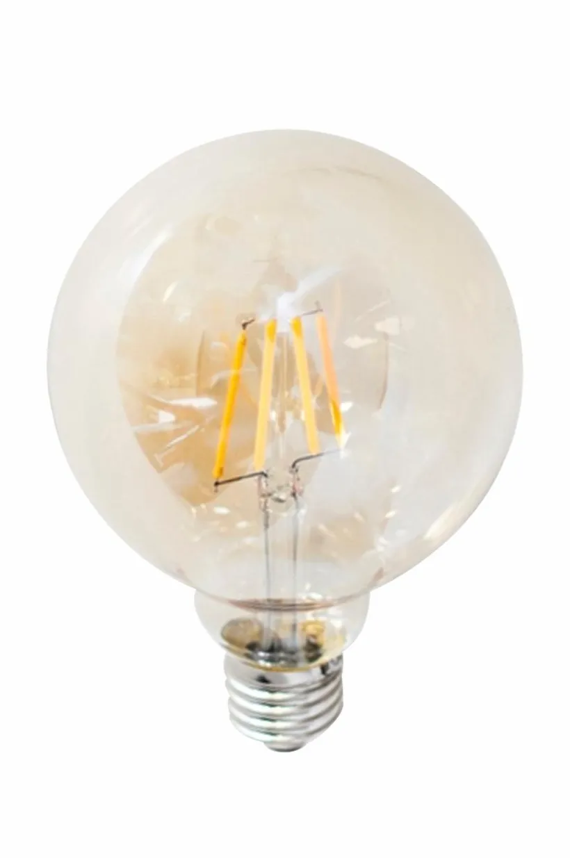 Jotex Valonlähteet^Filamenttikoristelamppu LED, Himmennettävä Pallolamppu, E27, 4 W, ø 95 Mm, Meripihka