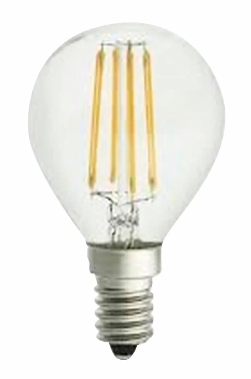 Jotex Valonlähteet^Filamenttikoristelamppu LED, Himmennettävä Pallolamppu, E14, 4 W, Ø 45 Mm, Meripihka