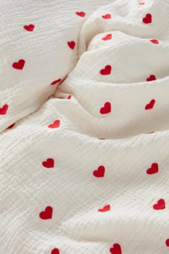 Jotex Lasten Vuodevaatteet^HEARTS BABY Pussilakanasetti Vaunuihin/kehtoon - Ekologinen