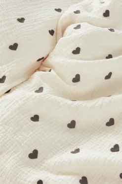 Jotex Lasten Vuodevaatteet^HEARTS BABY Pussilakanasetti Vaunuihin/kehtoon - Ekologinen
