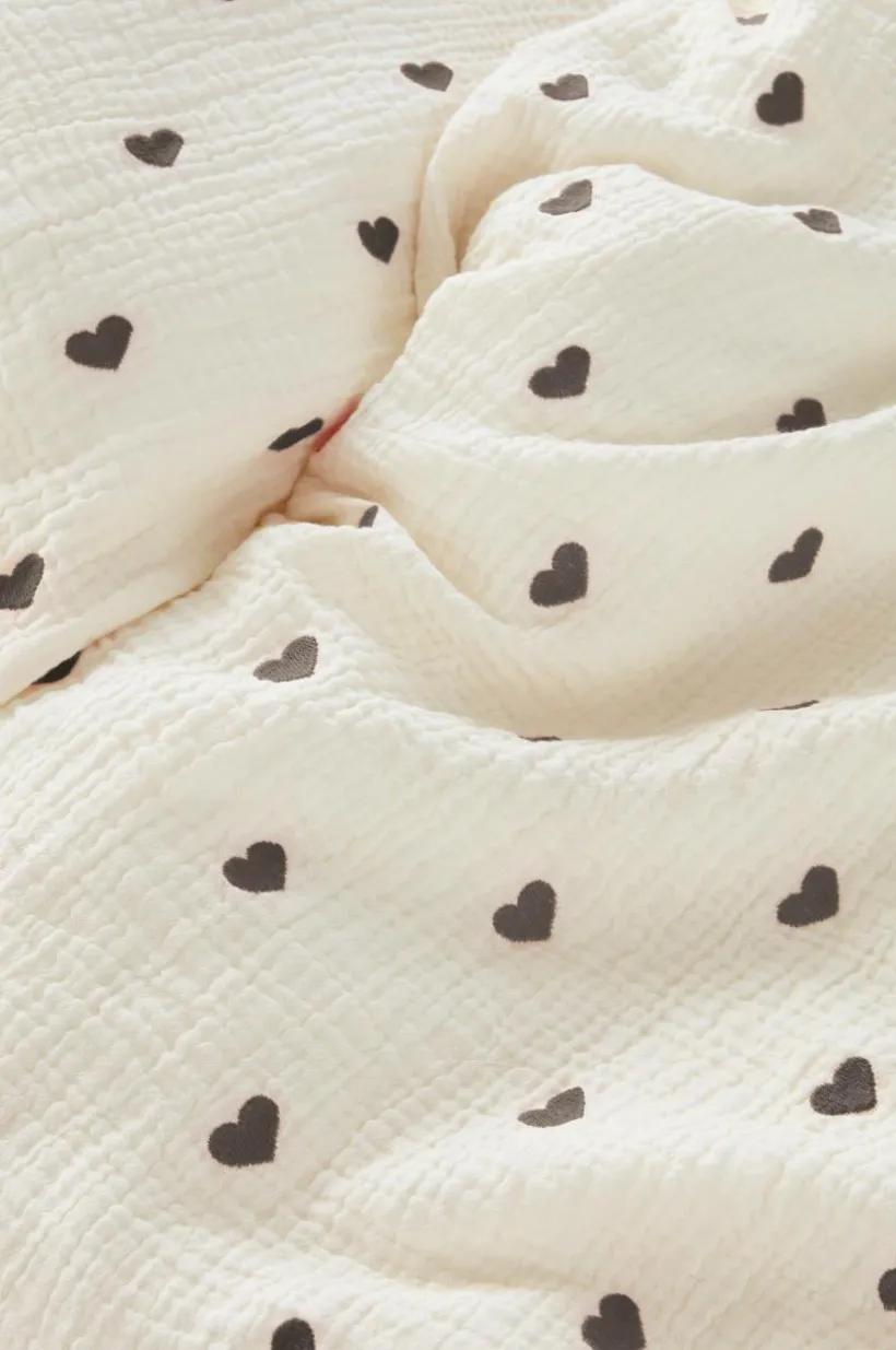 Jotex Lasten Vuodevaatteet^HEARTS BABY Pussilakanasetti Vaunuihin/kehtoon - Ekologinen