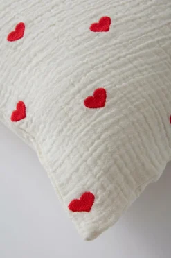 Jotex Lasten Vuodevaatteet^HEARTS MINI Tyynyliina 55x35 Cm - Ekologinen