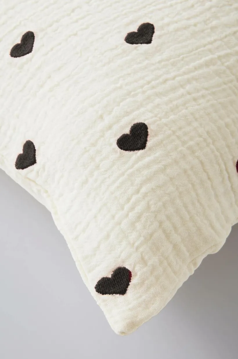Jotex Lasten Vuodevaatteet^HEARTS MINI Tyynyliina 55x35 Cm - Ekologinen