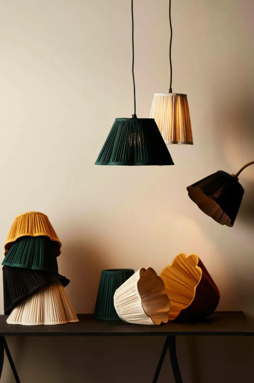 Jotex Lampunvarjostimet^Kippivarjostin Siv Plissé, 30 Cm