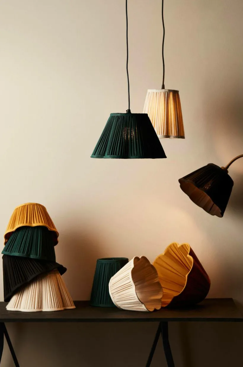Jotex Lampunvarjostimet^Kippivarjostin Siv Plissé, 30 Cm