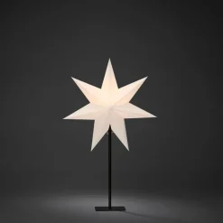 Jotex Jouluvalot^Metallijalkainen Paperitähti, Korkeus 65 Cm