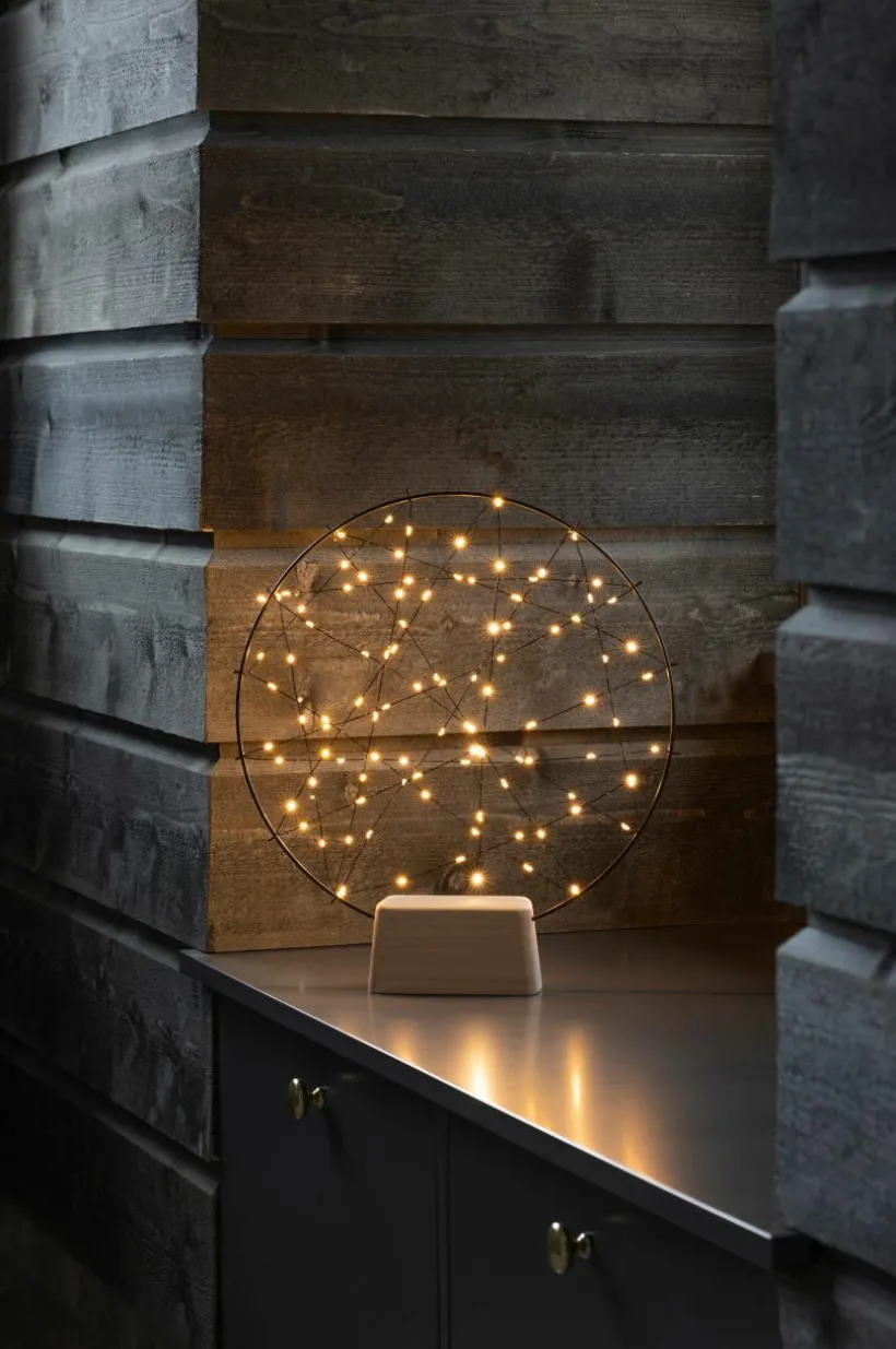 Jotex Jouluvalot^Metallikoriste Pyöreä, 100 LED 39,5 Cm