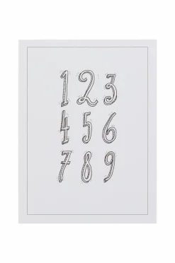 Jotex Julisteet & Taulut|Lasten Sisustusesineet^NUMBERS Juliste 30x40 Cm