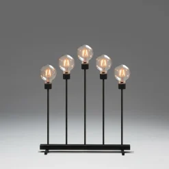 Jotex Jouluvalot^Sähkökynttelikkö 5 Lamppua, Metallia 54 Cm
