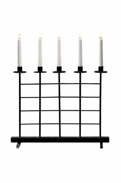Jotex Jouluvalot^Sähkökynttelikkö Metallia, 5 Lamppua 51 Cm