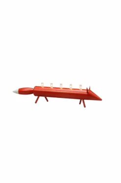 Jotex Jouluvalot^Sähkökynttelikkö Puuta, 5 Lamppua, Kettu 12,8 Cm