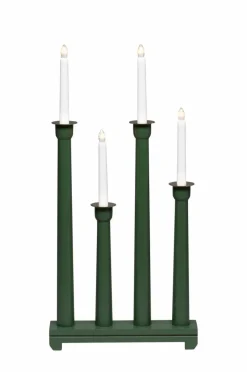Jotex Jouluvalot^Sähkökynttelikkö Puuta, 4 Lamppua, 59 Cm