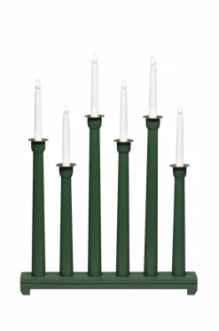 Jotex Jouluvalot^Sähkökynttelikkö Puuta, 6 Lamppua, 59 Cm