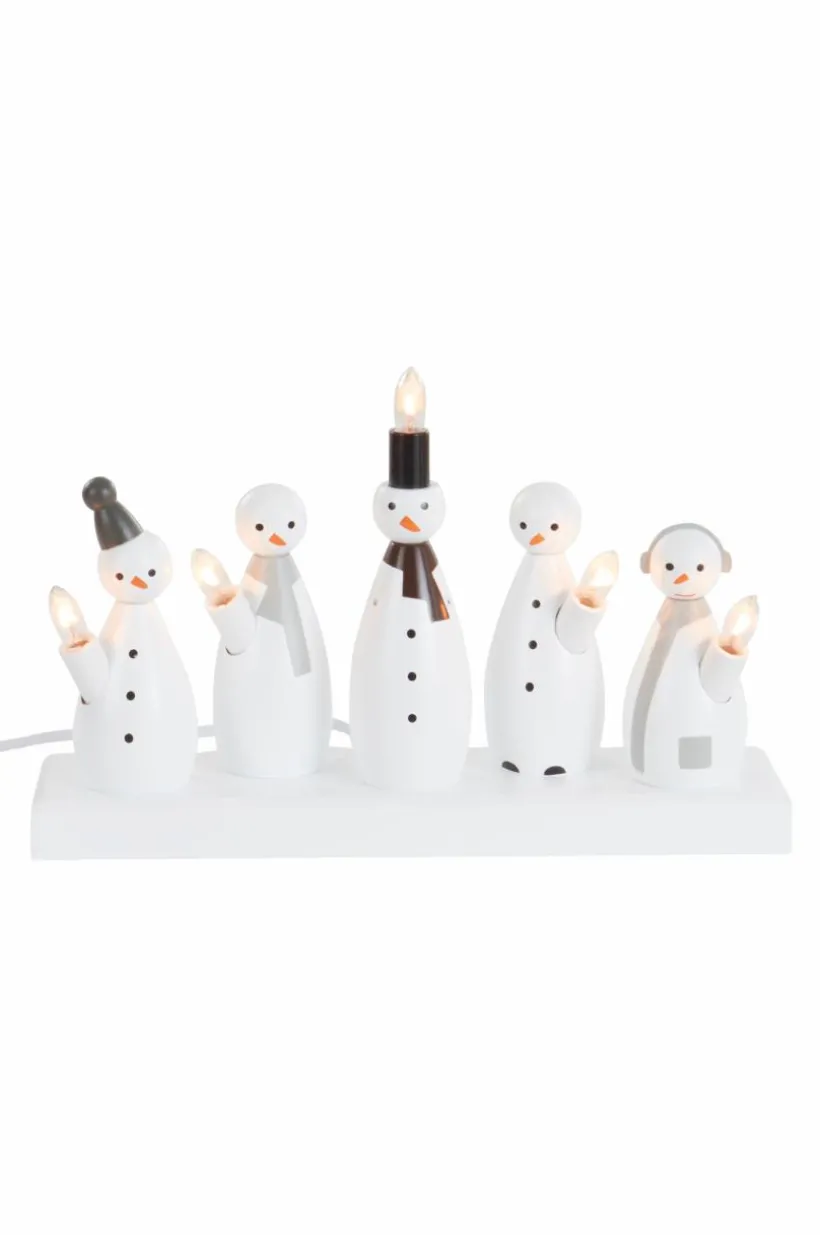 Jotex Jouluvalot^Sähkökynttelikkö Snowman 21 Cm