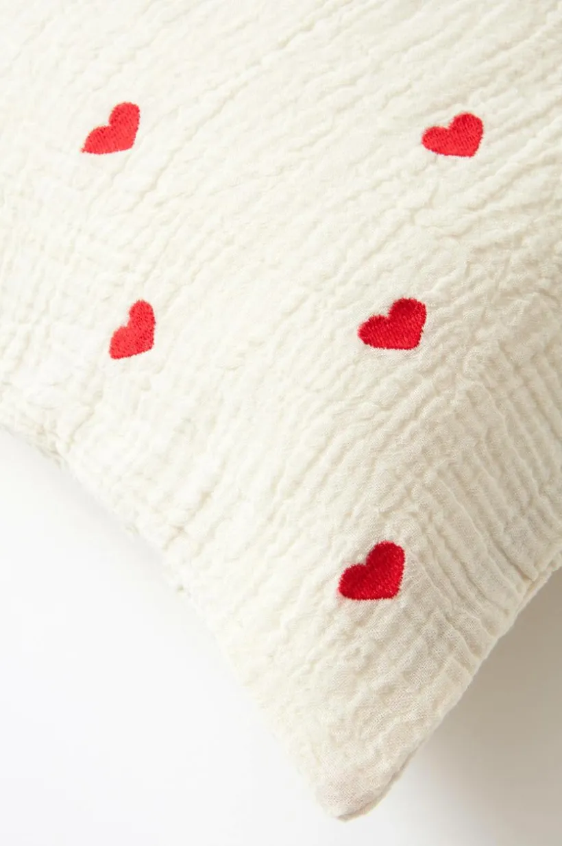 Jotex Lasten Vuodevaatteet^Tyynyliina HEARTS 60x50 Cm - Ekologinen