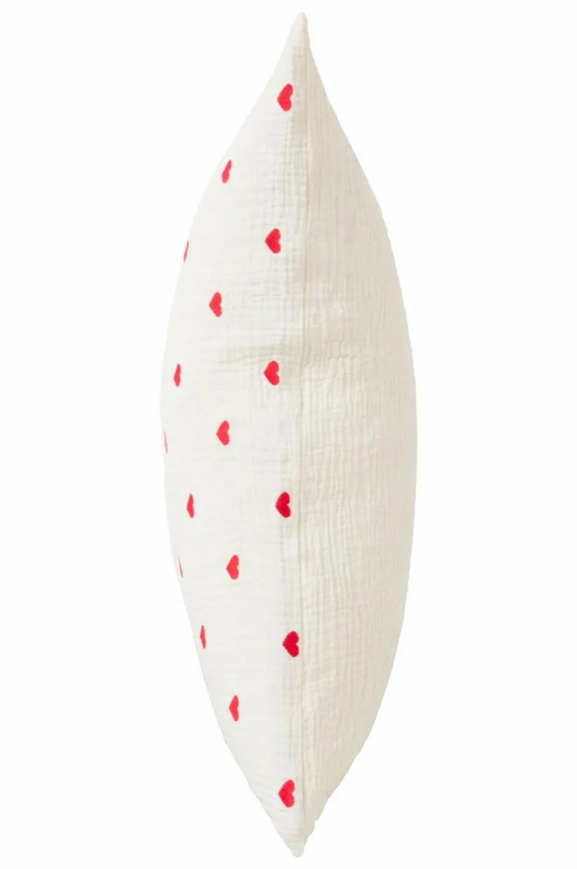 Jotex Lasten Vuodevaatteet^Tyynyliina HEARTS 60x50 Cm - Ekologinen