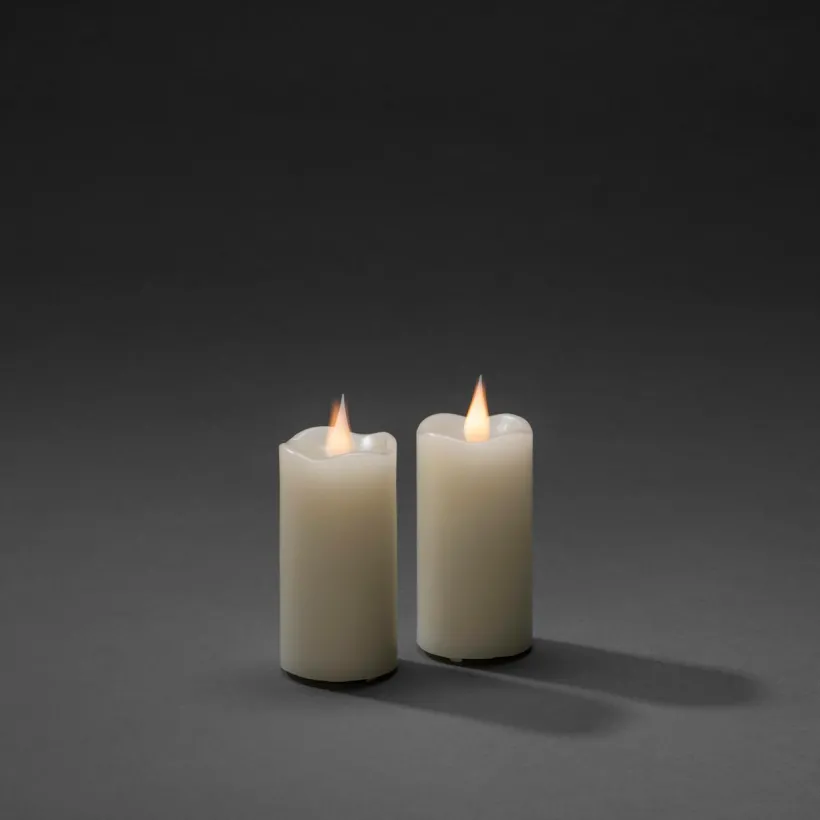 Jotex Kynttilät^Vahakynttilät LED 5x10 Cm, 2 Kpl