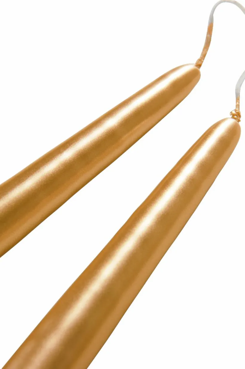 Jotex Kynttilät|Joulukoristeet^VICKAN METALLIC Antiikkikynttilät, 2/pakk. - Korkeus 35 Cm