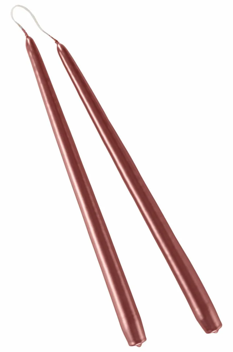 Jotex Kynttilät|Joulukoristeet^VICKAN METALLIC Antiikkikynttilät, 2/pakk. - Korkeus 35 Cm