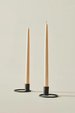 Jotex Kynttilät|Joulukoristeet^VICKAN METALLIC Antiikkikynttilät, 2/pakk. - Korkeus 35 Cm