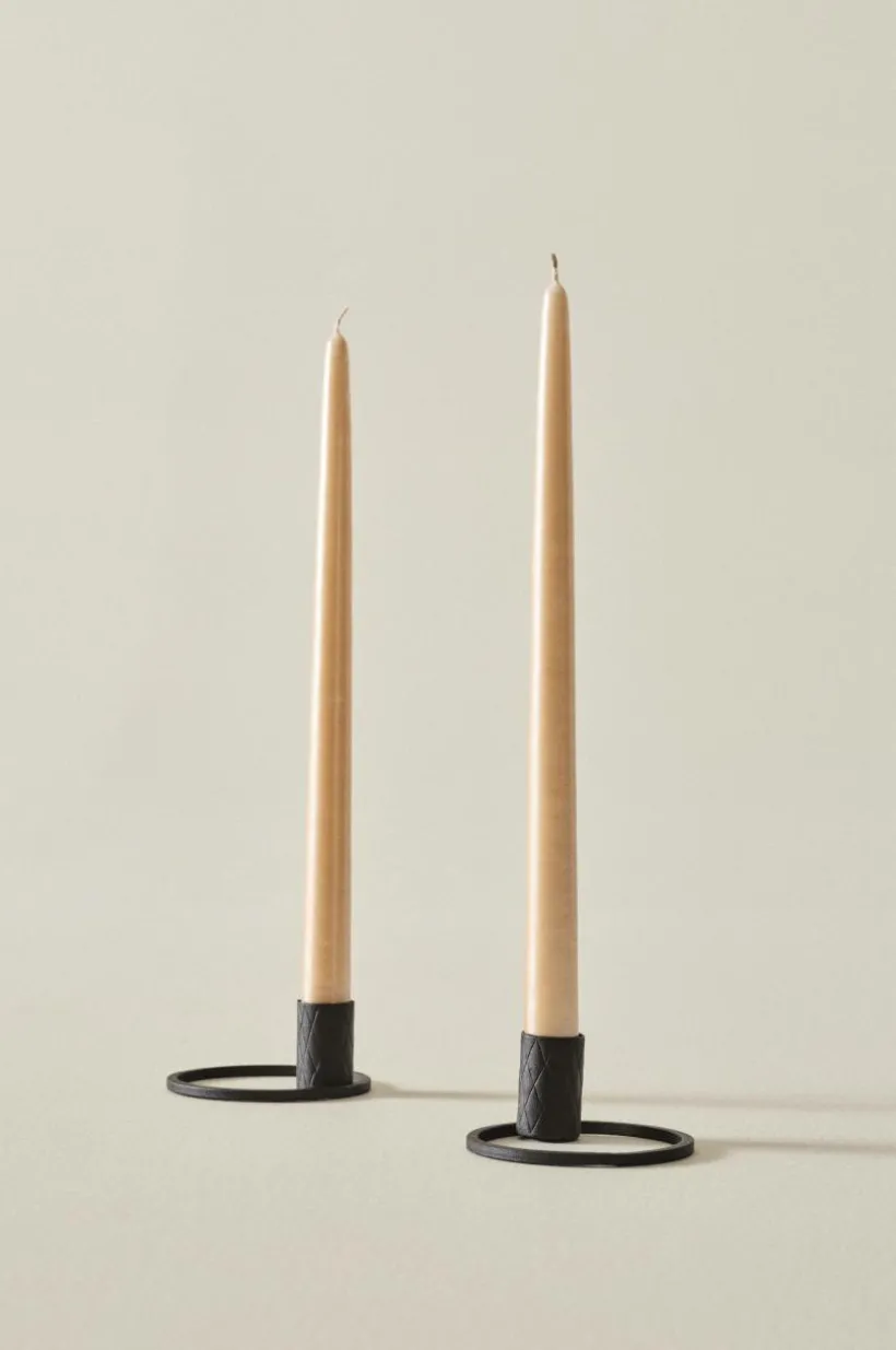Jotex Kynttilät|Joulukoristeet^VICKAN METALLIC Antiikkikynttilät, 2/pakk. - Korkeus 35 Cm
