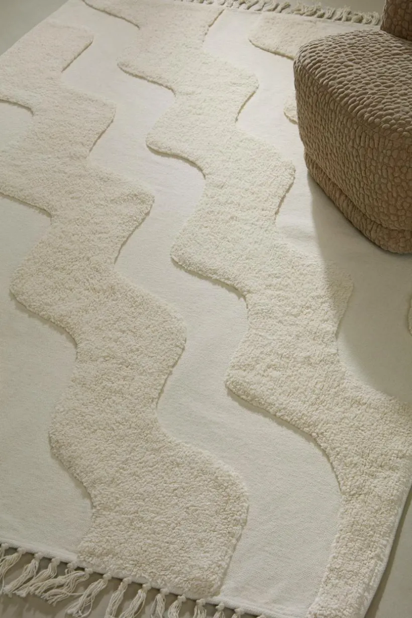 Jotex Puuvillamatot & Räsymatot|Lasten Matot^WAVING Puuvillamatto Orgaaninen 130x190 Cm