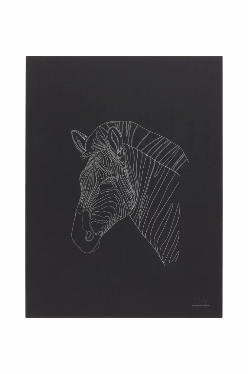 Jotex Julisteet & Taulut|Lasten Sisustusesineet^ZEBRA PORTRAIT Juliste 30x40 Cm